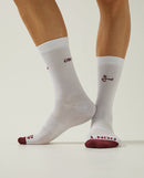 Givelo 車襪G-SOCKS Red/White 白底紅字