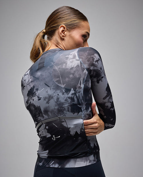 Givelo 車衣G90 LIGHT LS UNISEX BLOOM JERSEY BLACK 男女共版 黑