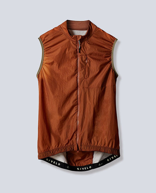 Givelo 防風背心 C.D.A. Gilet Sienna 磚瓦紅