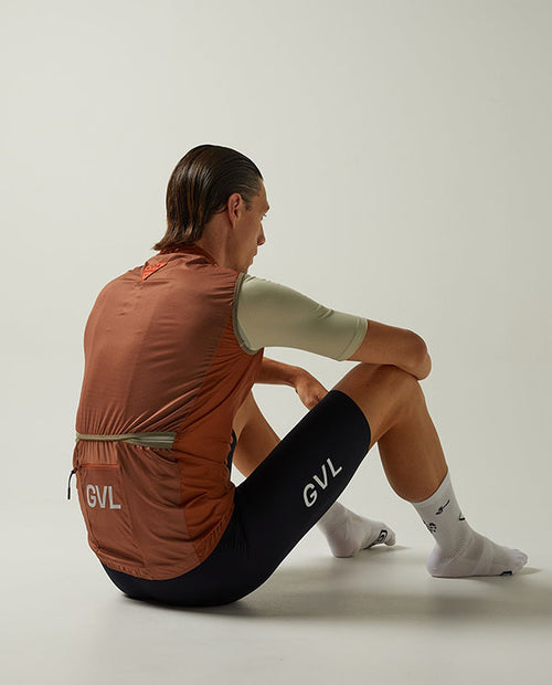 Givelo 防風背心 C.D.A. Gilet Sienna 磚瓦紅