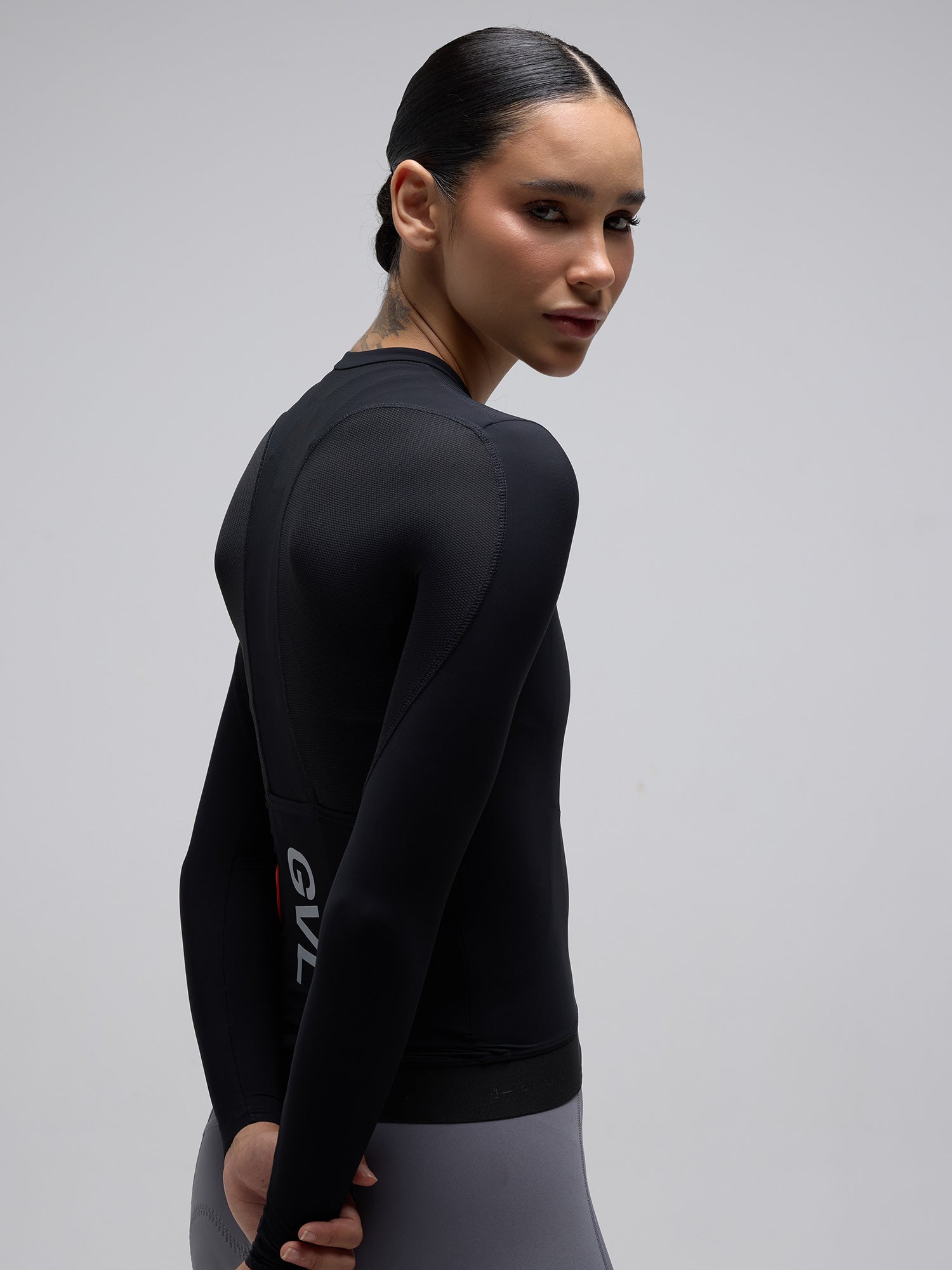 Givelo 薄長袖車衣 C.D.A. LS Jersey Black 男女共版 黑