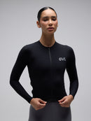 Givelo 薄長袖車衣 C.D.A. LS Jersey Black 男女共版 黑