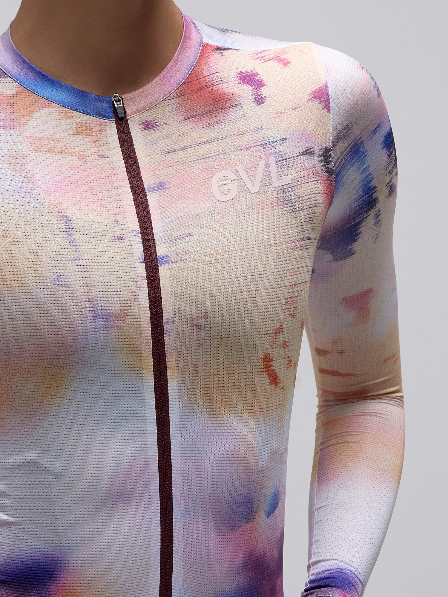 Givelo 薄長袖車衣 C.D.A. LS Jersey Phase 米黃染 - 男女共版