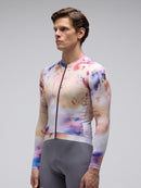 Givelo 薄長袖車衣 C.D.A. LS Jersey Phase 米黃染 - 男女共版