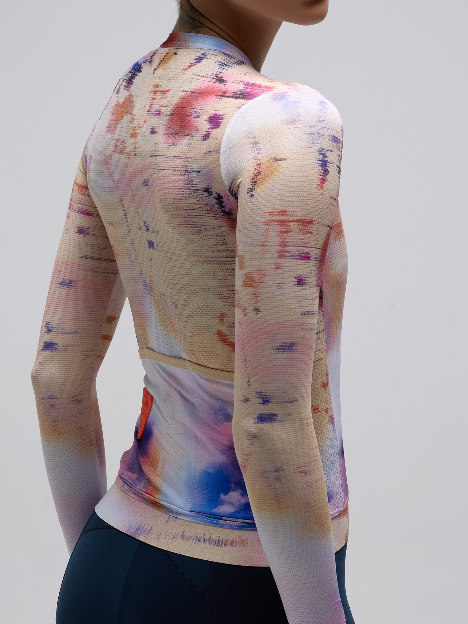 Givelo 薄長袖車衣 C.D.A. LS Jersey Phase 米黃染 - 男女共版