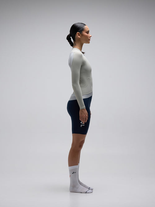 Givelo 薄長袖車衣 C.D.A. LS Jersey Stone 灰石 - 男女共版