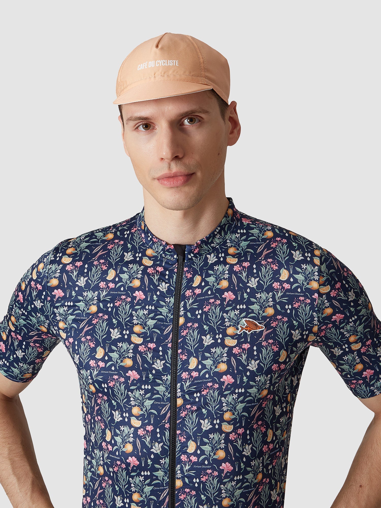 Café du Cycliste 小帽 Gapette cap Dutch Coral 珊瑚橙