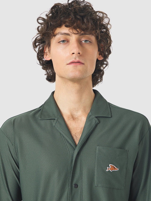 Café du Cycliste 休閒車衣 Gladys Ultralight Shirt Khaki 男女共版 卡其綠