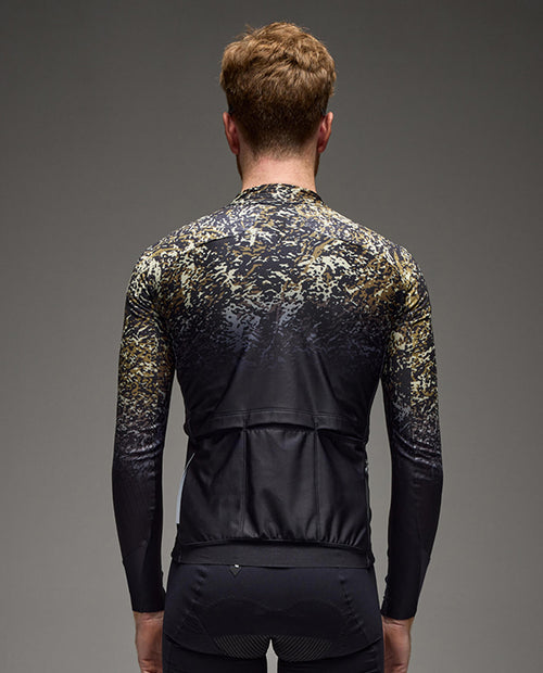 Q36.5 車衣Gregarius Hybrid Alpi Camo Long Sleeve Jersey Black 長袖 男款 黑