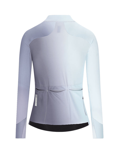 Q36.5 車衣 Gregarius Hybrid Big Fade Long Sleeve Jersey Grisaille Blue 長袖 女款 灰紫