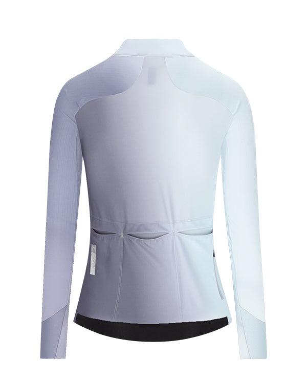 Q36.5 車衣 Gregarius Hybrid Big Fade Long Sleeve Jersey Grisaille Blue 長袖 女款 灰紫