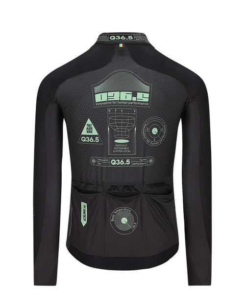 Q36.5 薄長袖車衣Gregarius Hybrid Light Retrofuture LS Jersey Black 男款 黑