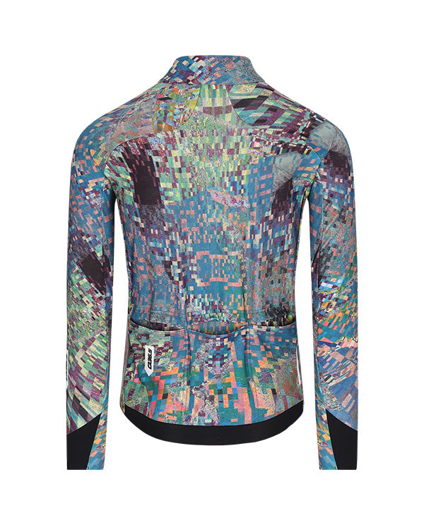 Q36.5 車衣Gregarius Hybrid Thermomap LS Jersey Thermo Green 長袖 男款 藍綠