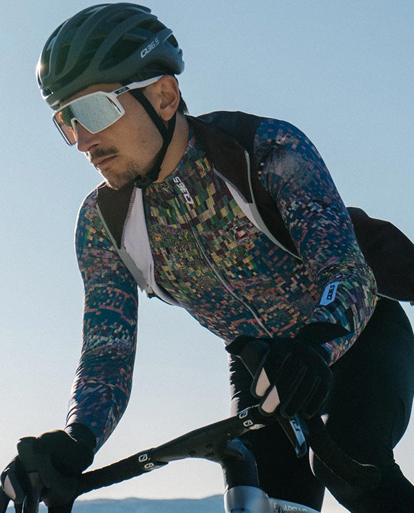 Q36.5 車衣Gregarius Hybrid Thermomap LS Jersey Thermo Green 長袖 男款 藍綠