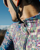 Q36.5 車衣Gregarius Hybrid Thermomap LS Jersey Thermo Green 長袖 男款 藍綠