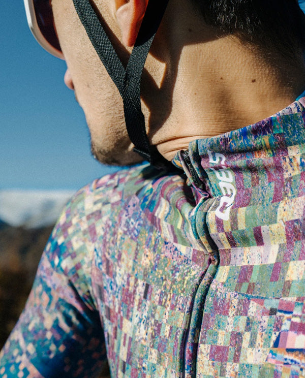 Q36.5 車衣Gregarius Hybrid Thermomap LS Jersey Thermo Green 長袖 男款 藍綠