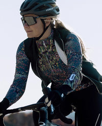 Q36.5 車衣Gregarius Hybrid Thermomap LS Jersey Thermo Green 長袖 女款 藍綠