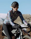 Q36.5 車衣Gregarius Hybrid Thermomap LS Jersey Thermo Green 長袖 女款 藍綠