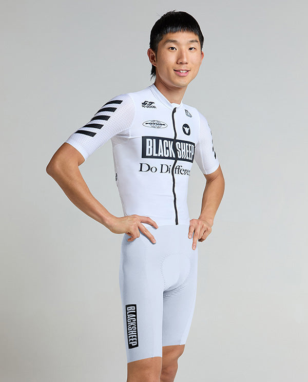 Black Sheep 黑羊 車褲 Men Glide Bib White 男款 白