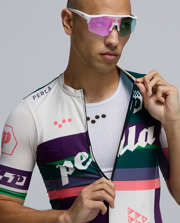 Pedla 車衣 Heritage Classic Jersey Multi 男款 白藍綠