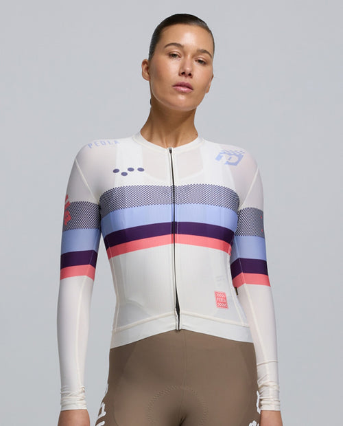 Pedla 薄長袖車衣 Heritage Classic LS Jersey Bianca 女款 白