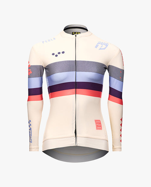 Pedla 薄長袖車衣 Heritage Classic LS Jersey Bianca 女款 白