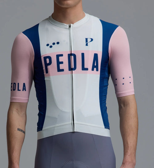Pedla 車衣 Heritage Classic Jersey Vintage White 男款 復古粉白