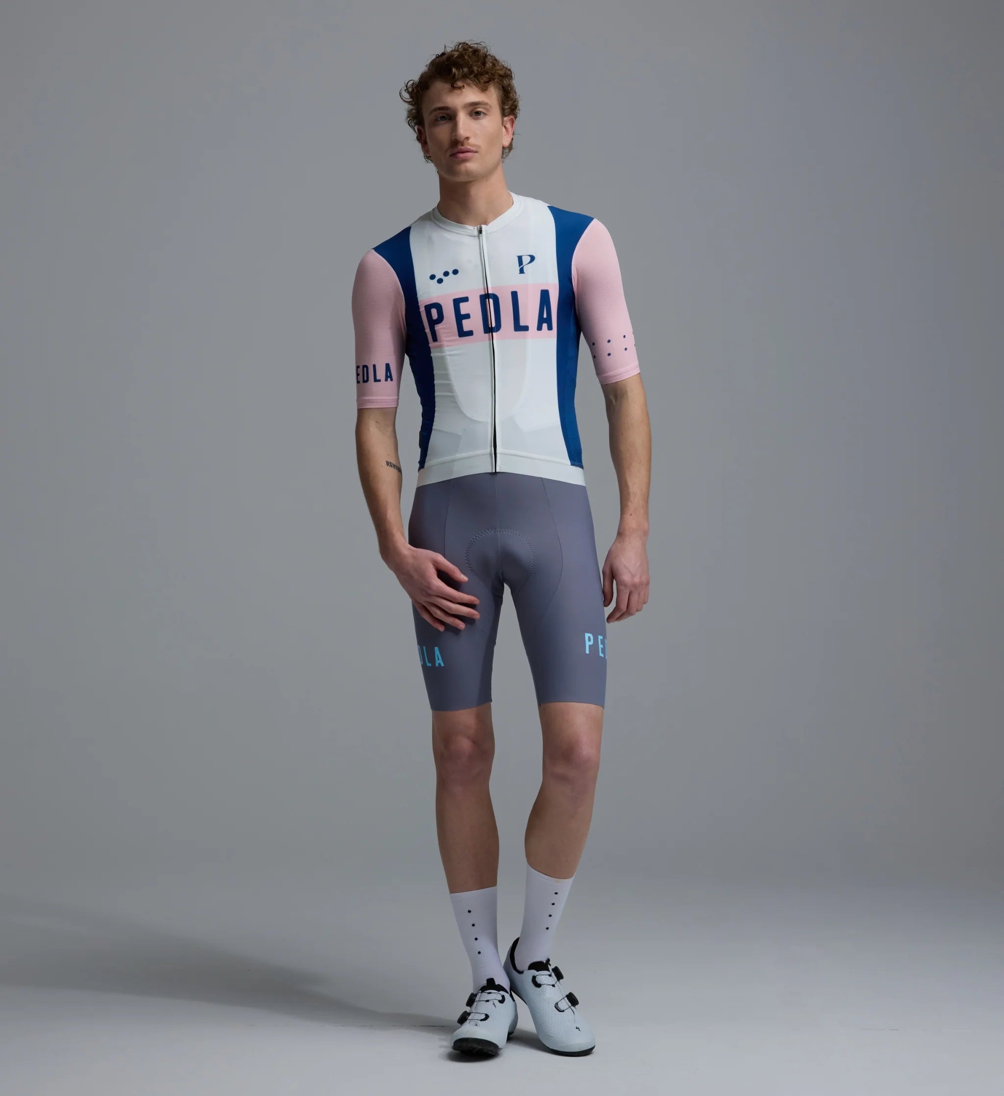 Pedla 車衣 Heritage Classic Jersey Vintage White 男款 復古粉白