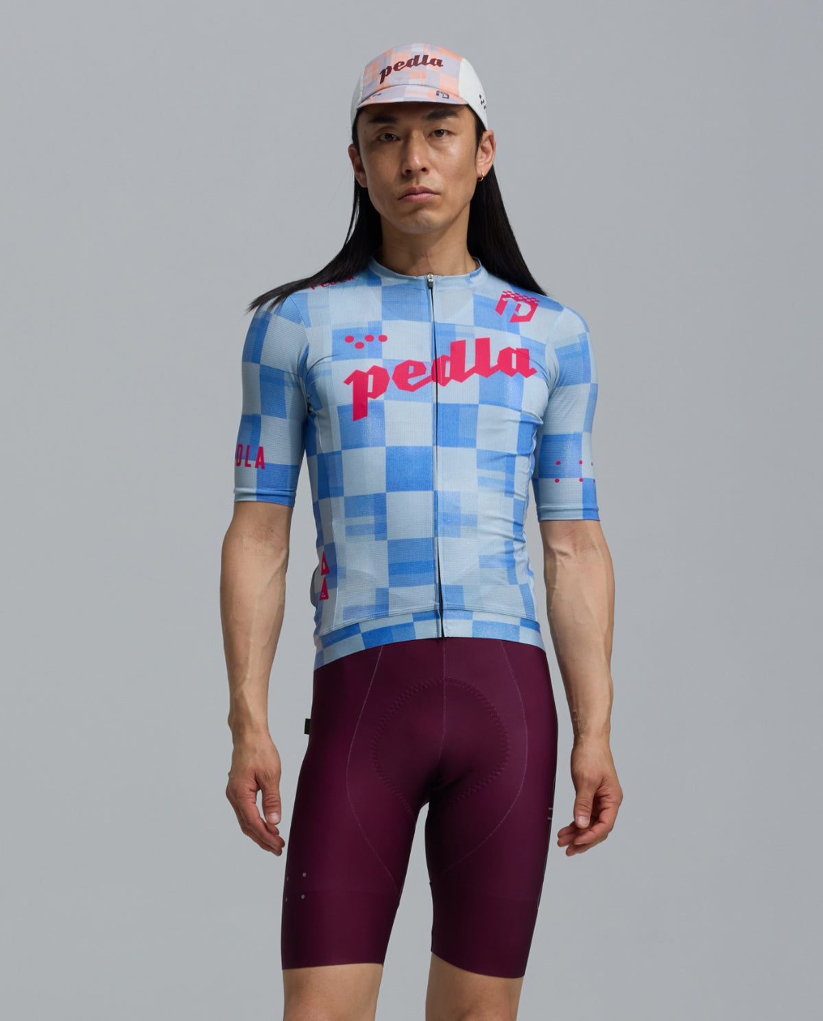 Pedla 車衣Heritage Training Jersey Checkers Blue 男款 藍白格