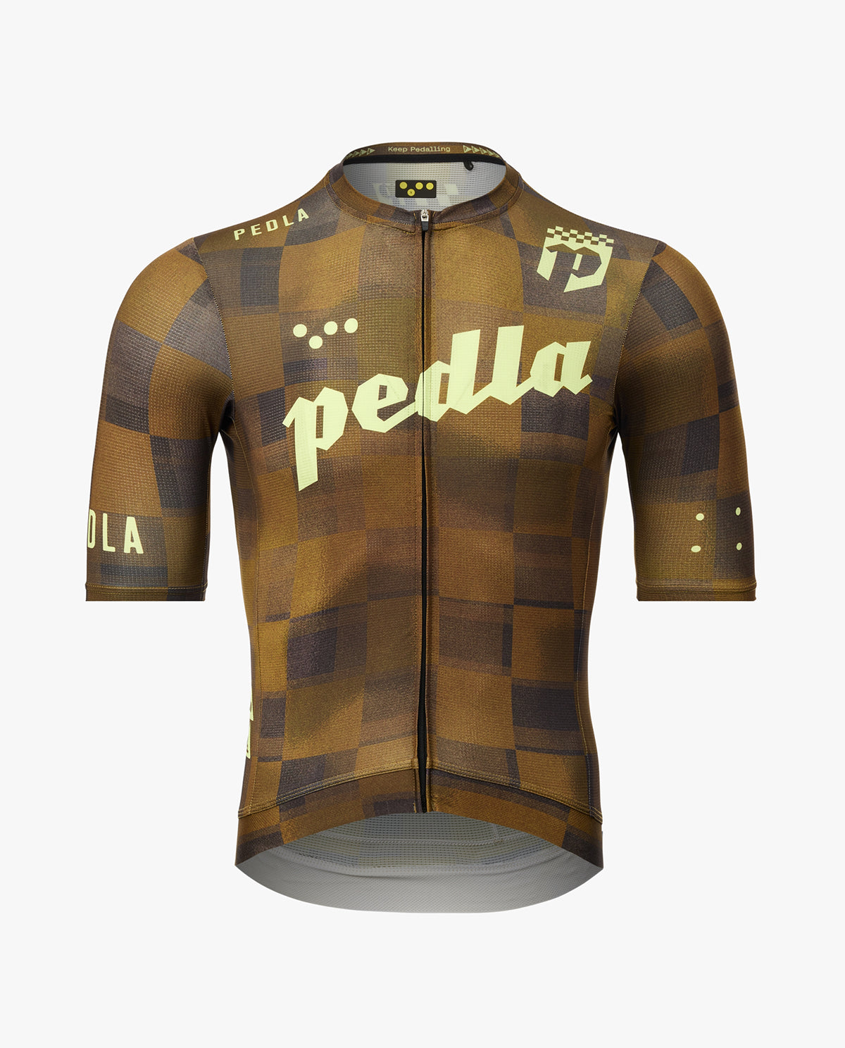 Pedla 車衣Heritage Training Jersey Checkers Brown 男款 棕格
