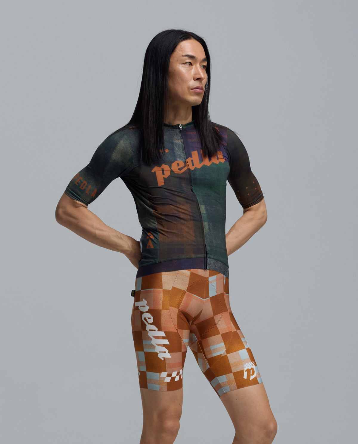 Pedla 車衣Heritage Training Jersey Tartan Multi 男款 綠棕格