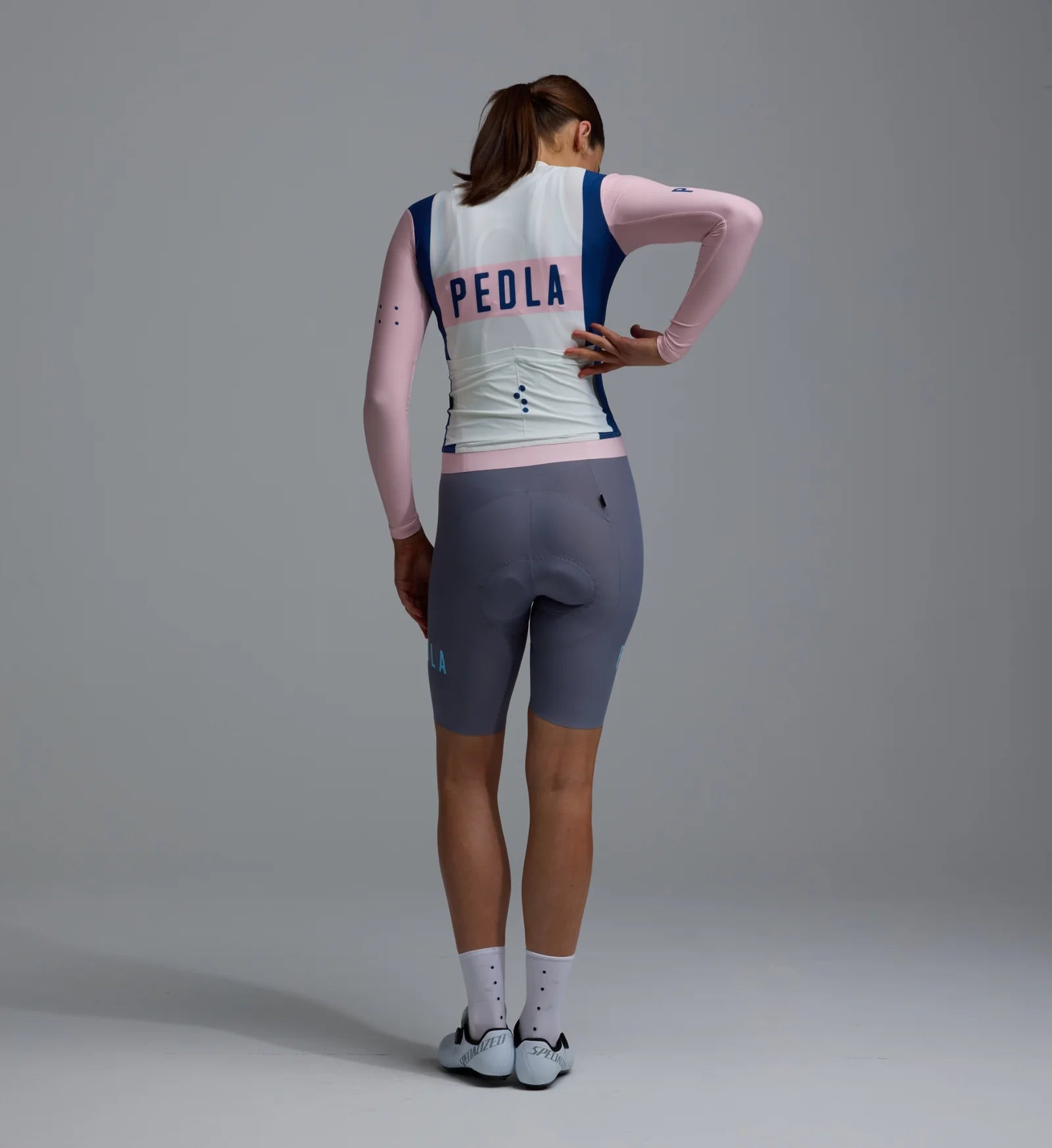 Pedla 薄長袖車衣 Heritage Classic LS Jersey Vintage White 女款 復古粉白