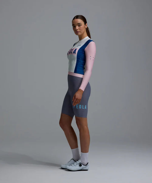 Pedla 薄長袖車衣 Heritage Classic LS Jersey Vintage White 女款 復古粉白