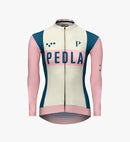 Pedla 薄長袖車衣 Heritage Classic LS Jersey Vintage White 女款 復古粉白