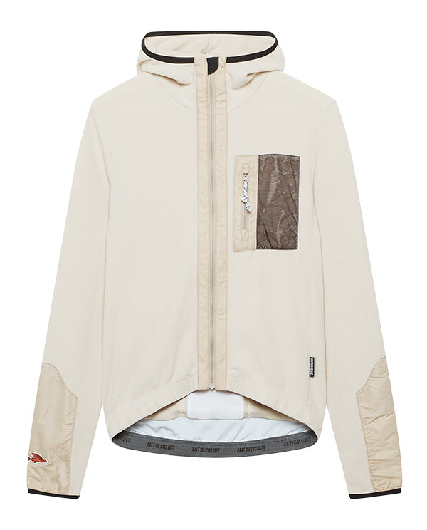 Café du Cycliste 車衣Audax Ingrid LS Jersey V2 PearlGrey 長袖 男款 米