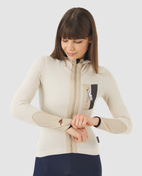 Café du Cycliste 車衣Audax Ingrid LS Jersey V2 PearlGrey 長袖 女款 米