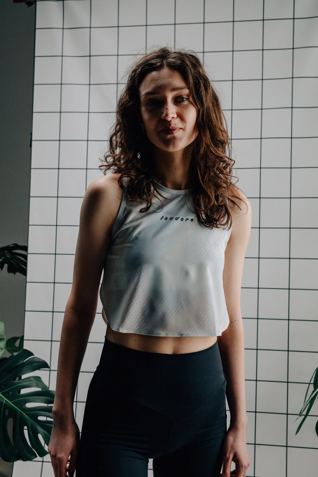 Isadore 無袖跑衣 Run Crop Top White 短版 女款 白