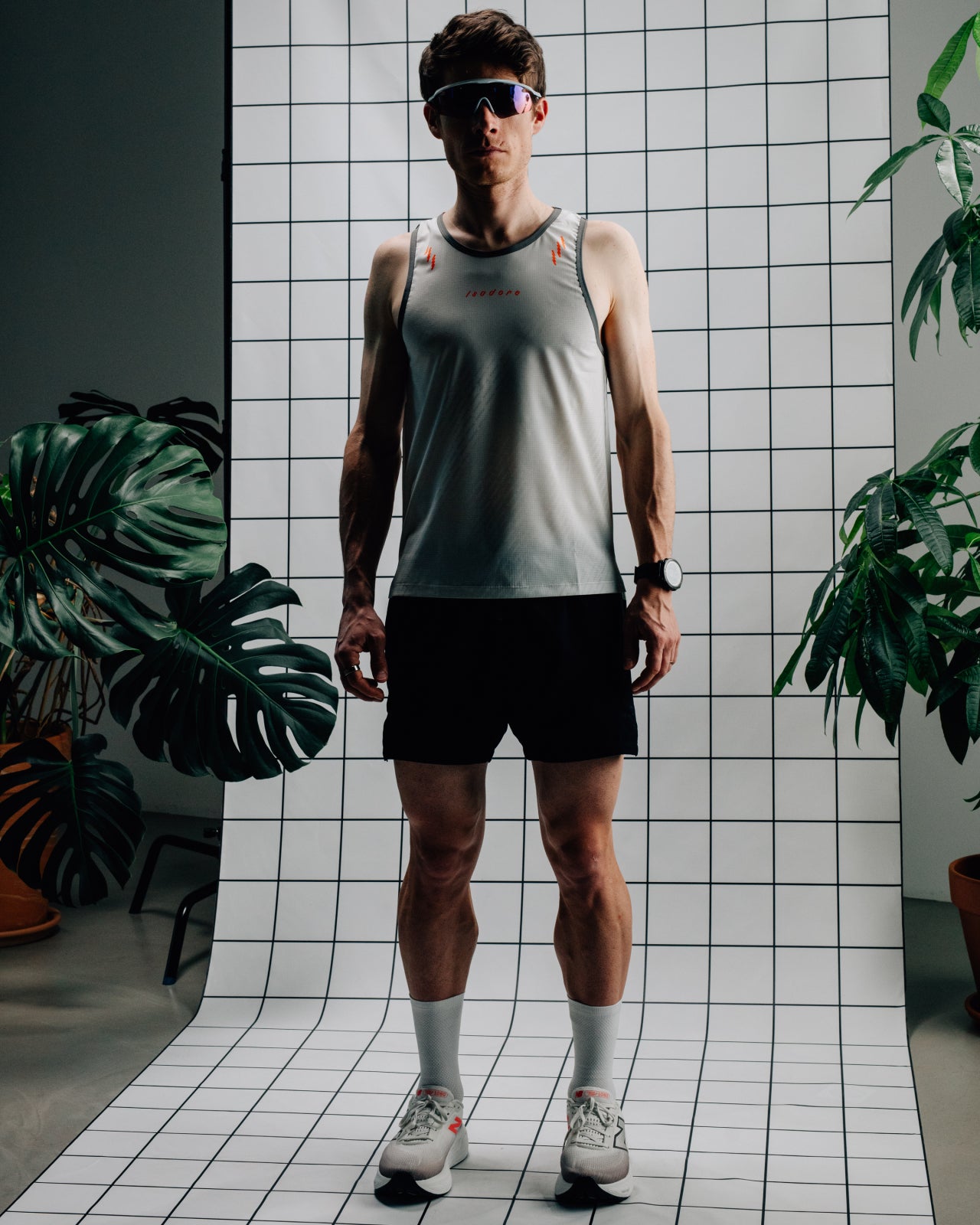 Isadore 無袖跑衣 Run Tank Top Cloud 男款 白