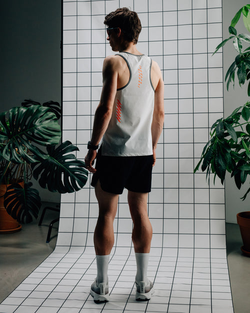 Isadore 無袖跑衣 Run Tank Top Cloud 男款 白