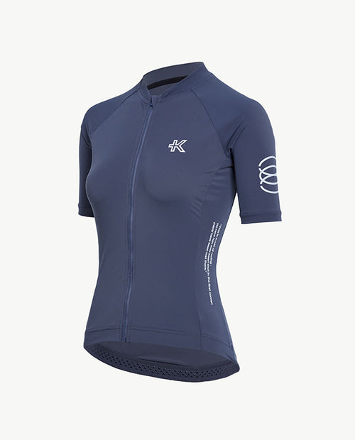 KPLUS經典女款短袖自行車衣-煙燻灰