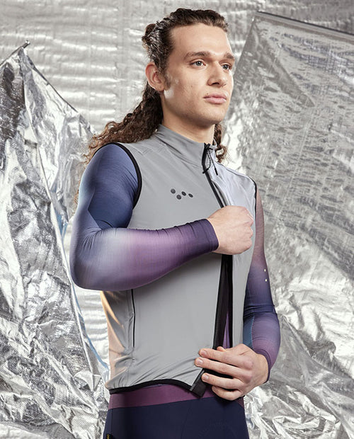 Pedla 全反光風雨背心Ride Flash Gilet Reflective 男-銀灰