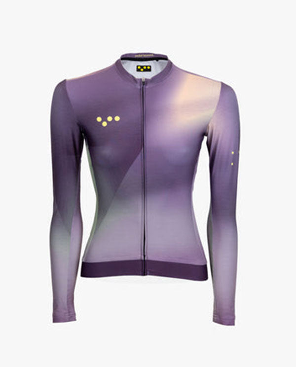 Pedla 薄長袖車衣 KINETIC Classic LS Jersey Motion Gradient 女款 城市紫