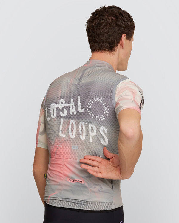 Pedla 雙拉鍊防風背心 Local Loops Classic Gilet Club Stone 男款 灰