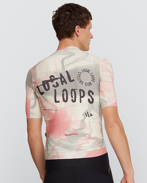 Pedla 車衣Local Loops Classic Jersey Club Almond 男款 灰粉