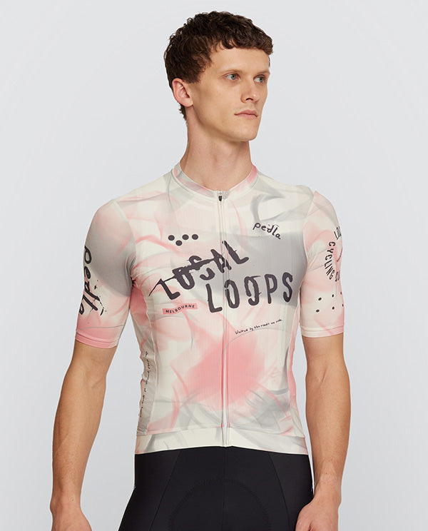 Pedla 車衣Local Loops Classic Jersey Club Almond 男款 灰粉