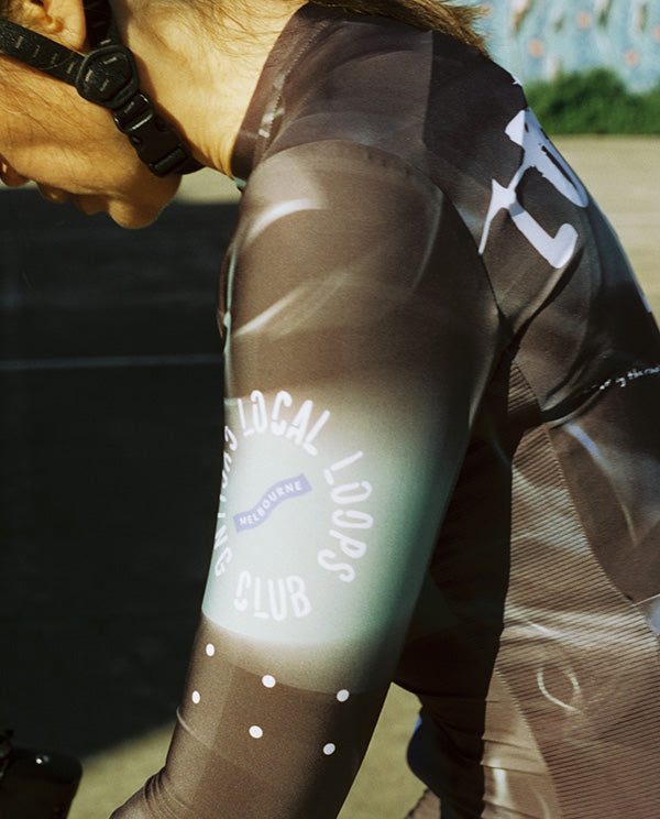 Pedla 薄長袖車衣Local Loops Classic Jersey Club Grey 女款 深灰