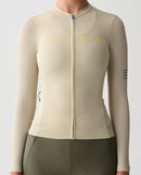 MAAP 車衣 Evade Pro Base LS Jersey 2.0 Dune 薄長袖 女款 粉黃
