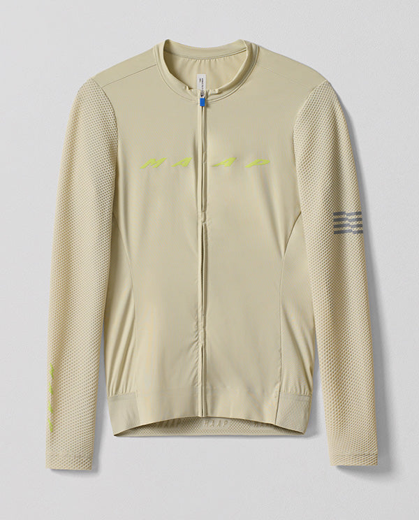 MAAP 車衣 Evade Pro Base LS Jersey 2.0 Dune 薄長袖 女款 粉黃