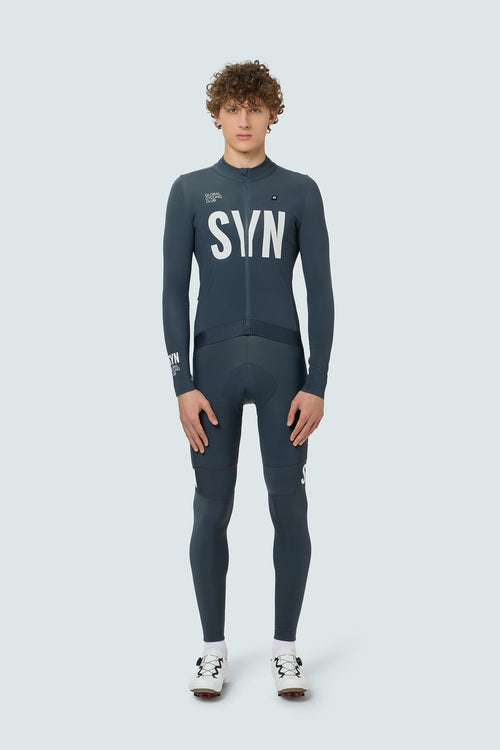 SYN 保暖長袖車衣Pro Thermal LS Jersey 2.0 Tarmac 男款 鐵灰