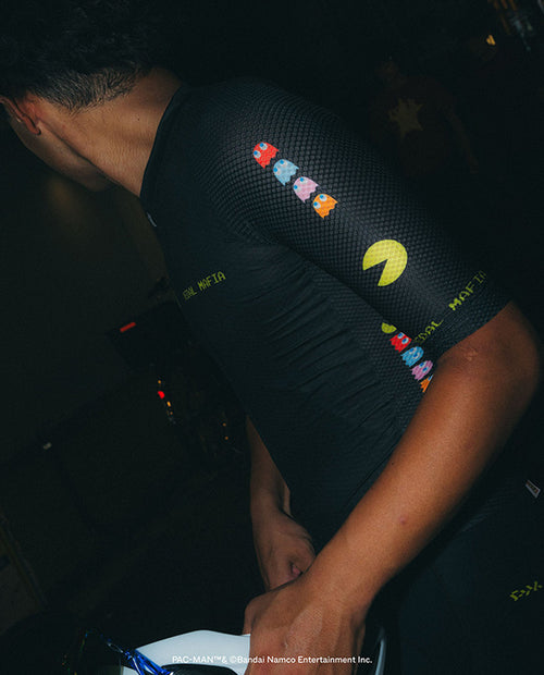 PedalMafia 車衣 Core Jersey PAC-MAN Black 男款 黑